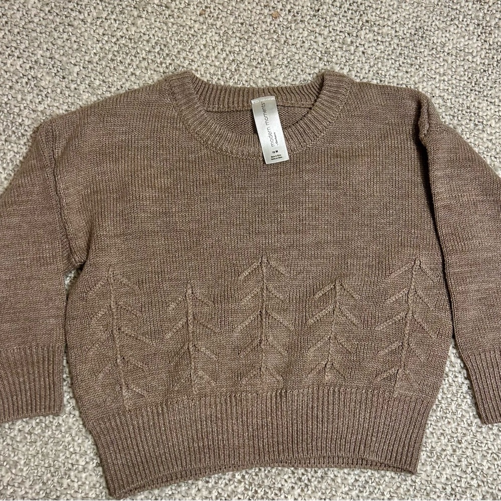Gerber Modern Moments Beige Knit Sweater